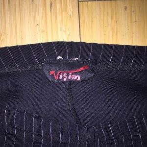 Black and white stripped pants